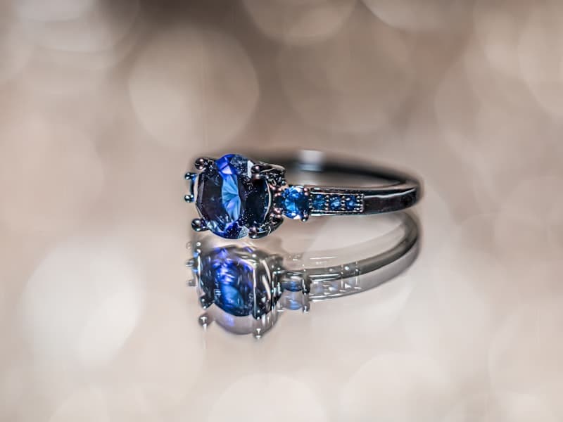 Roomi Sapphire Solitaire Ring